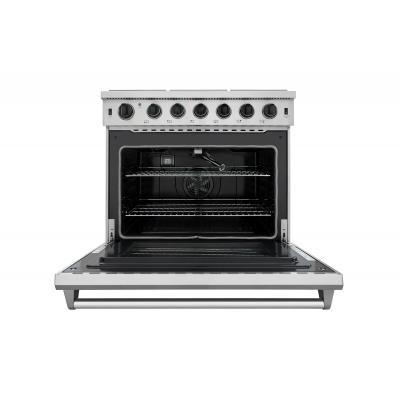 THOR 36" Professional Gas Range in Stainless Steel, LRG3601U - Farmhouse Kitchen and Bath