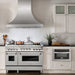 ZLINE 48" Range with Gas Stove and Gas Oven, Stainless Steel, RG48 - Farmhouse Kitchen and Bath