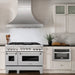 ZLINE 48" Gas On Gas Range In DuraSnow Stainless Steel, RGS-SN-BR-48 - Farmhouse Kitchen and Bath