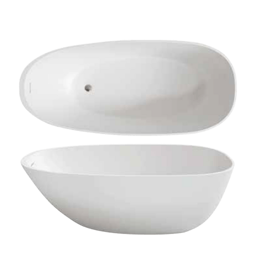 LaToscana 67" Free Standing Solid Surface Bathtub PLEMDN6730 - Farmhouse Kitchen and Bath
