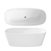 LaToscana 59" Free Standing Solid Surface Bathtub PLEPDV5926 - Farmhouse Kitchen and Bath