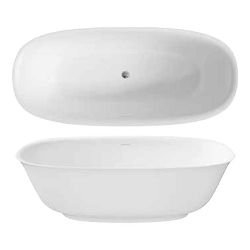 LaToscana 67" Free Standing Solid Surface Bathtub PLERAV6730 - Farmhouse Kitchen and Bath