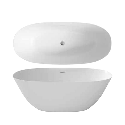 LaToscana Free Standing Solid Surface Bathtub PLETRV6328 - Farmhouse Kitchen and Bath