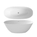 LaToscana Free Standing Solid Surface Bathtub PLETRV6328 - Farmhouse Kitchen and Bath