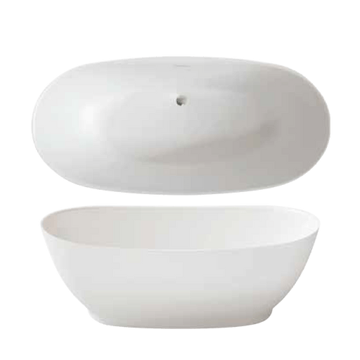 LaToscana 59" Free Standing Solid Surface Bathtub PLEVRN5930 - Farmhouse Kitchen and Bath