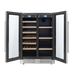 THOR 24 Inch French Door Wine and Beverage Center, 21 Wine Bottle Capacity and 95 Can Capacity  TBC2401DI - Farmhouse Kitchen and Bath