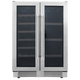 THOR 24 Inch French Door Wine and Beverage Center, 21 Wine Bottle Capacity and 95 Can Capacity TBC2401DI