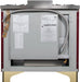 ILVE Majestic II 36"Dual Fuel Range Burgundy-Brass Trim UM096DNS3BUGLP - Farmhouse Kitchen and Bath