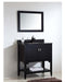 Dawn 32" American Vanity Cabinet Single Ceramic Sink Top & Mirror UN9806-06 - Farmhouse Kitchen and Bath