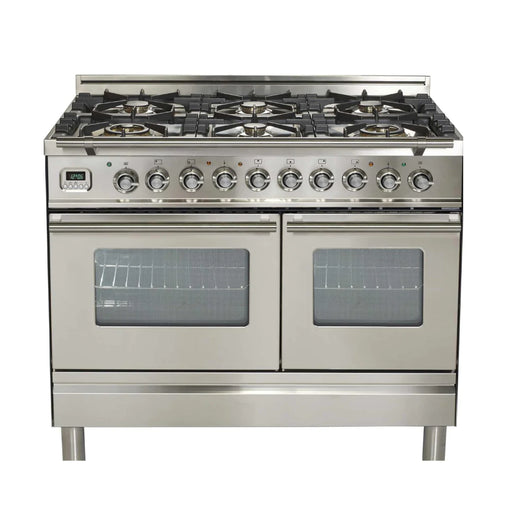 ILVE 40 in. Nostalgie Series Freestanding Dual Fuel Range UPDW1006DMPING - Farmhouse Kitchen and Bath