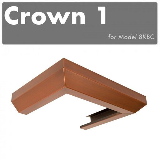 ZLINE Crown Molding #1 for Wall Range Hood, CM1-8KBC - Farmhouse Kitchen and Bath