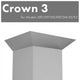 ZLINE Crown Molding #3 for Wall Range Hood, CM3-587/597/KE/KECOM-30/KZ