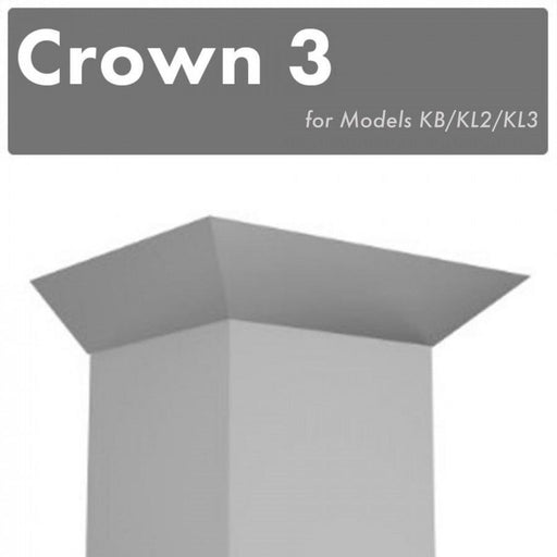 ZLINE Crown Molding #3 for Wall Range Hood, CM3-KB/KL2/KL3 - Farmhouse Kitchen and Bath