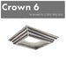 ZLINE Crown Molding for Wall Mount Range Hoods, CM6-GL1i/GL2i/KE2i/KL3i - Farmhouse Kitchen and Bath