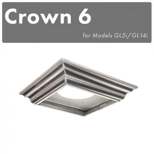 ZLINE Crown Molding #6 for Island Range Hood, CM6-GL5i - Farmhouse Kitchen and Bath