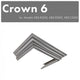 ZLINE Crown Molding #6 for Designer Wall Range Hood, CM6-KB-S304
