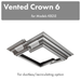 ZLINE Vented Crown Molding Profile 6 for Island Range Hood, CM6V-KB2iS - Farmhouse Kitchen and Bath