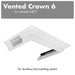 ZLINE Vented Crown Molding Profile 6 for Wall Range Hood, CM6V-KBTT - Farmhouse Kitchen and Bath