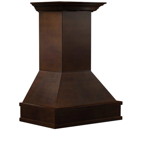 ZLINE 30" Wooden Wall Mount Range Hood in Walnut and Hamilton - Includes Motor 329WH-30 - Farmhouse Kitchen and Bath