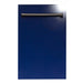 ZLINE 18" Dishwasher in Stainless Steel, Blue Gloss, Traditional Handle, DW-BG-18 - Farmhouse Kitchen and Bath