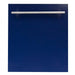 ZLINE 24" Dishwasher in Blue Gloss, Stainless Steel Tub, DW-BG-H-24 - Farmhouse Kitchen and Bath