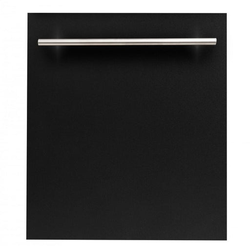 ZLINE 24" Dishwasher Black Matte with Stainless Steel Tub, DW-BLM-H-24 - Farmhouse Kitchen and Bath