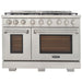 Kucht 48" Professional Gas Range, 7 Burners, Grill/Griddle, KFX480-S - Farmhouse Kitchen and Bath