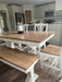 Trestle X Farmhouse Dining Table Wooden Whale Workshop