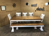 Trestle X Farmhouse Dining Table Wooden Whale Workshop