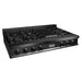 ZLINE 48" Ceramic Rangetop in Black Stainless with 7 Gas Burners, RTB-48 - Farmhouse Kitchen and Bath