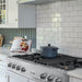 ZLINE 48" Porcelain Rangetop, DuraSnow®, 7 Brass Burners, RTS-BR-48 - Farmhouse Kitchen and Bath
