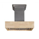 ZLINE 30" Wooden Wall Mount Range Hood, Butcher Block, 681M-30
