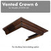 ZLINE Vented Crown Molding for Wall Mount Range Hood, CM6V-300N - Farmhouse Kitchen and Bath