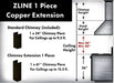 ZLINE 5 Ft. Chimney Extension For Ceilings Up To 12.5 Ft. 8KBB-E - Farmhouse Kitchen and Bath