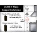 ZLINE 5' Chimney Extension for Ceilings up to 12.5', 8667B-E - Farmhouse Kitchen and Bath