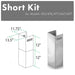 ZLINE Short Kit for 8ft. Ceilings, SK-455/476/477/667/697 - Farmhouse Kitchen and Bath