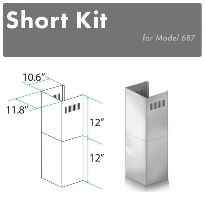 ZLINE Short Kit for 8' Ceilings, SK-696 - Farmhouse Kitchen and Bath