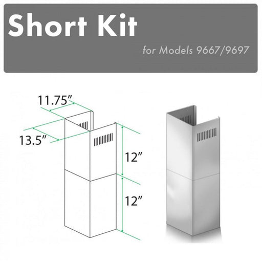 ZLINE Short Kit for 8' Ceilings, SK-9667/9697 - Farmhouse Kitchen and Bath