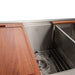 ZLINE 33" Undermount Single Bowl Ledge Sink, Stainless with Accessories, SLS-33 - Farmhouse Kitchen and Bath