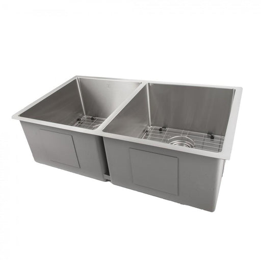 ZLINE 33" Undermount Double Bowl Sink, Stainless Steel, SR50D-33 - Farmhouse Kitchen and Bath