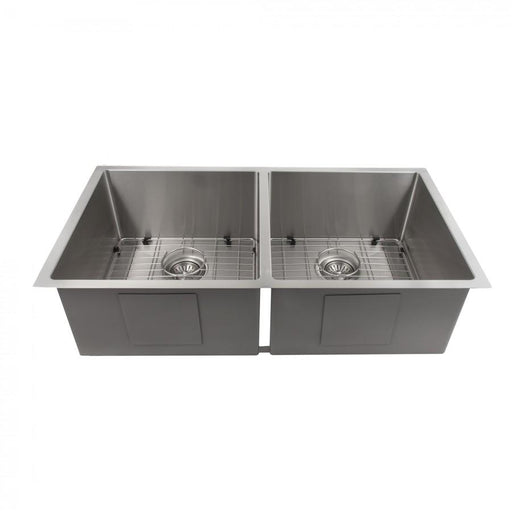 ZLINE 36" Undermount Double Bowl Sink in Stainless Steel, SR50D-36 - Farmhouse Kitchen and Bath
