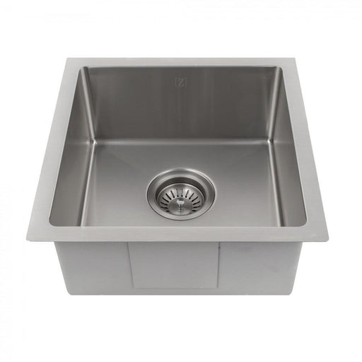 ZLINE 15" Undermount Single Bowl Bar Sink in Stainless Steel, SUS-15 - Farmhouse Kitchen and Bath