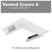 ZLINE Vented Crown Molding Profile 6 for Wall Mount Range Hood CM6V-300T - Farmhouse Kitchen and Bath