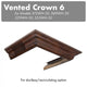 ZLINE Vented Crown Molding Profile 6 for Wall Mount Range Hood, CM6V-300W