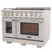 Kucht 48" Professional Gas Range, 7 Burners, Grill/Griddle, KFX480-S - Farmhouse Kitchen and Bath