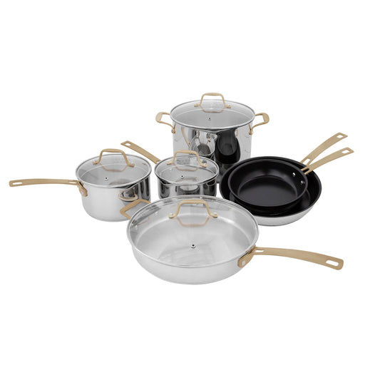 ZLINE 10-Piece Non-Toxic Stainless Steel and Nonstick Ceramic