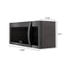 ZLINE Over The Range Microwave Oven, Black Stainless, MWO-OTR-30-BS - Farmhouse Kitchen and Bath
