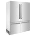 ZLINE 60" 32.2 cu. ft. Built-In 4-Door French Door Refrigerator with Internal Water and Ice Dispenser in Stainless Steel (RBIV-304-60) - Farmhouse Kitchen and Bath