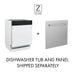 ZLINE 18 in. Tallac Series 3rd Rack Top Control Dishwasher in a Stainless Steel Tub DWV-BS-18 - Farmhouse Kitchen and Bath