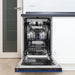 ZLINE 18" Dishwasher in Blue matt panel, Stainless Tub, DWV-BM-18 - Farmhouse Kitchen and Bath